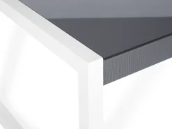 Set da pranzo da giardino 6 posti BACOLI con cuscini Metallo Grigio