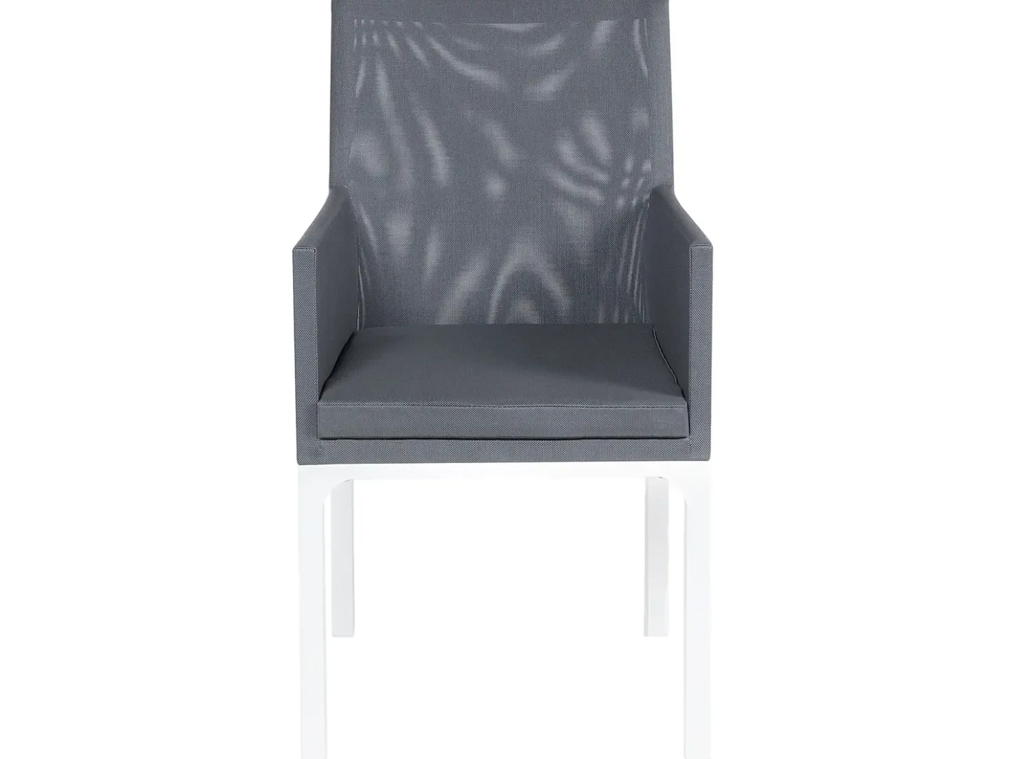 Set da pranzo da giardino 6 posti BACOLI con cuscini Metallo Grigio