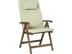 Set da pranzo da giardino 6 posti AMANTEA PREMIUM Legno d'acacia Verde