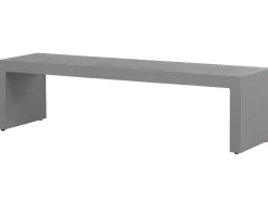 Set da pranzo da giardino con panche 4 posti TARANTO Cemento Grigio
