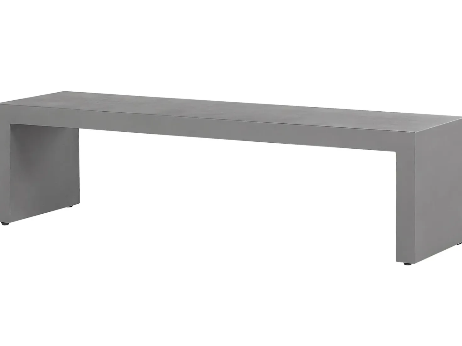 Set da pranzo da giardino con panche 4 posti TARANTO Cemento Grigio