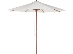 Set da pranzo da giardino 6 posti MAUI con Ombrellone (12 opzioni) Legno d'acacia Marrone chiaro