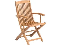 Set da pranzo da giardino 6 posti MAUI con Ombrellone (12 opzioni) Legno d'acacia Marrone chiaro