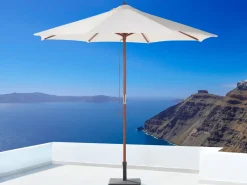 Set da pranzo da giardino 6 posti MAUI con Ombrellone (12 opzioni) Legno d'acacia Marrone chiaro