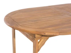 Set da pranzo da giardino 6 posti MAUI con Ombrellone (12 opzioni) Legno d'acacia Marrone chiaro