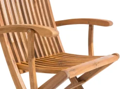 Set da pranzo da giardino 6 posti MAUI con Ombrellone (12 opzioni) Legno d'acacia Marrone chiaro