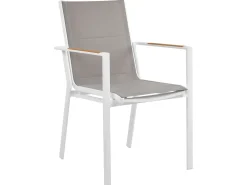 Set da pranzo da giardino 8 posti VALCANETTO/BUSSETO Metallo Grigio