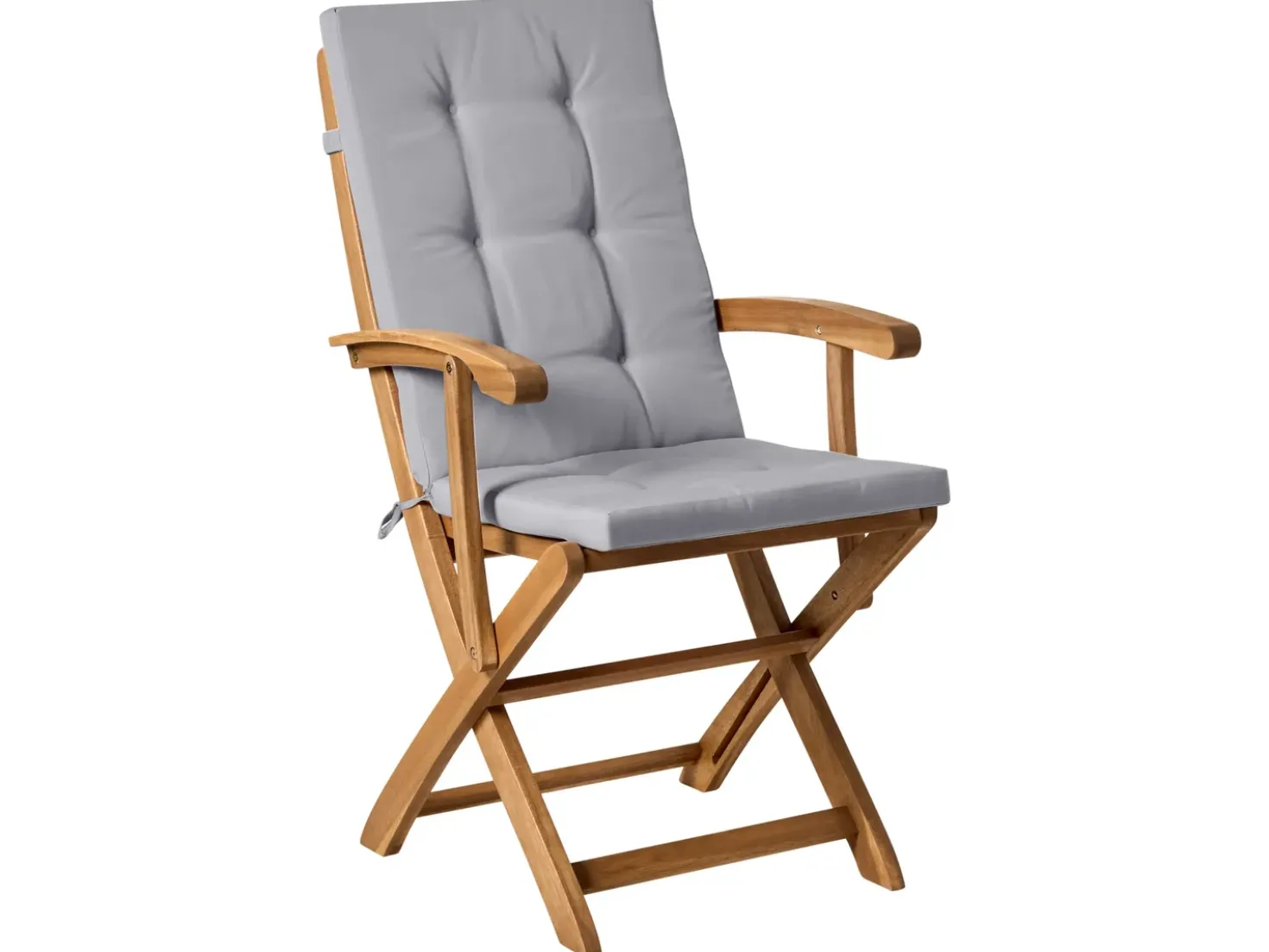 Set da pranzo da giardino 8 posti MAUI PREMIUM Legno d'acacia Grigio chiaro