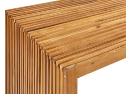 Set da pranzo da giardino con panche 6 posti SULZANO Legno d'acacia Marrone