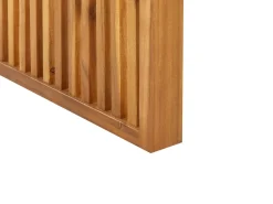 Set da pranzo da giardino con panche 6 posti SULZANO Legno d'acacia Marrone