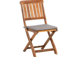 Set da pranzo da giardino 6 posti CENTO con cuscini Legno d'acacia Marrone