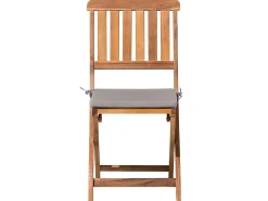 Set da pranzo da giardino 6 posti CENTO con cuscini Legno d'acacia Marrone