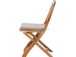 Set da pranzo da giardino 6 posti CENTO con cuscini Legno d'acacia Marrone