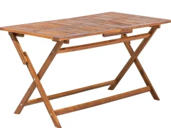 Set da pranzo da giardino 6 posti CENTO con cuscini Legno d'acacia Marrone