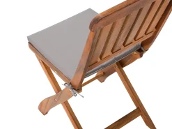 Set da pranzo da giardino 6 posti CENTO con cuscini Legno d'acacia Marrone