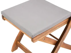 Set da pranzo da giardino 6 posti CENTO con cuscini Legno d'acacia Marrone