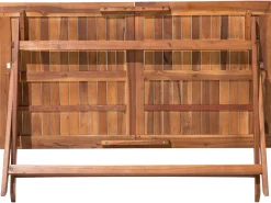 Set da pranzo da giardino 6 posti CENTO con cuscini Legno d'acacia Marrone