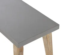 Set da pranzo da giardino con panche 6 posti ORIA Cemento Grigio