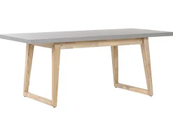 Set da pranzo da giardino con panche 6 posti ORIA Cemento Grigio