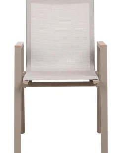 Set da pranzo da giardino 4 posti TIANO Metallo Grigio