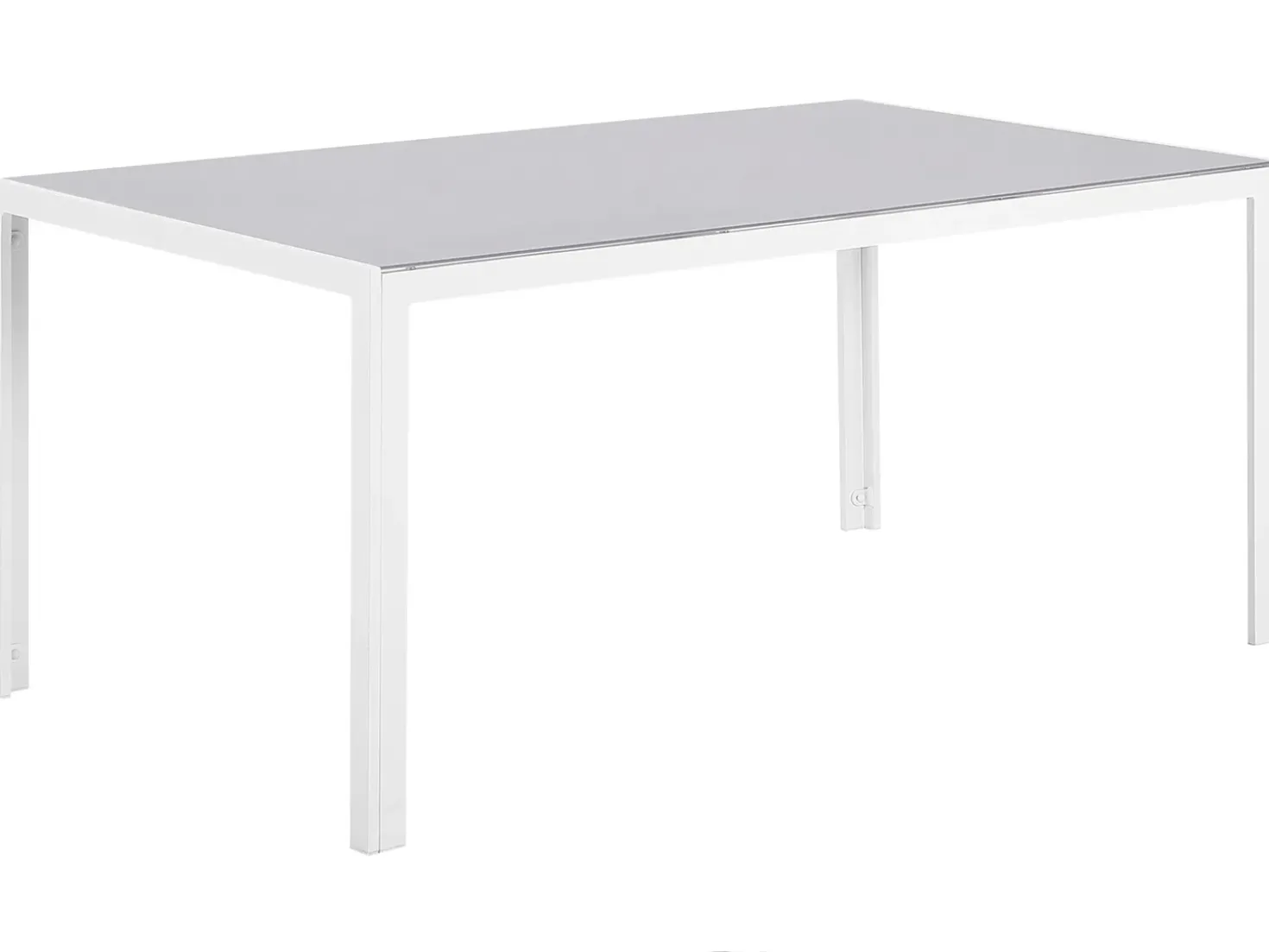 Set da pranzo da giardino 6 posti CATANIA Metallo Grigio