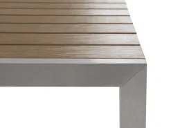 Set da pranzo da giardino con panche 6 posti NARDO Marrone