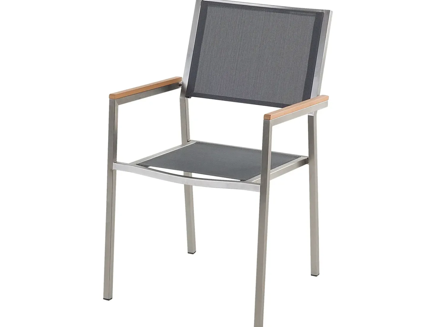 Set da pranzo da giardino 4 posti MALETTO/GROSSETO Metallo Effetto marmo Grigio