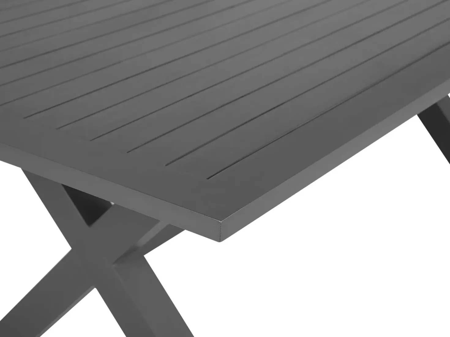 Set da pranzo da giardino 6 posti CASCAIS con cuscini Rattan sintetico (PE) Grigio
