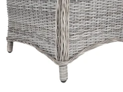 Set da pranzo da giardino 6 posti CASCAIS con cuscini Rattan sintetico (PE) Grigio