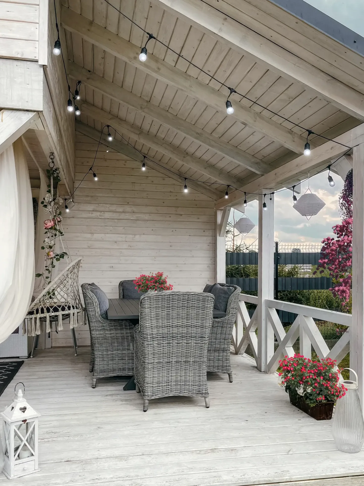 Set da pranzo da giardino 6 posti CASCAIS con cuscini Rattan sintetico (PE) Grigio