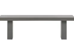 Set da pranzo da giardino con panche 4 posti TARANTO Cemento Grigio