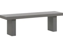 Set da pranzo da giardino con panche 4 posti TARANTO Cemento Grigio