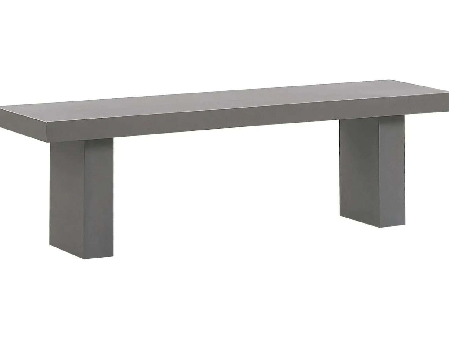 Set da pranzo da giardino con panche 4 posti TARANTO Cemento Grigio