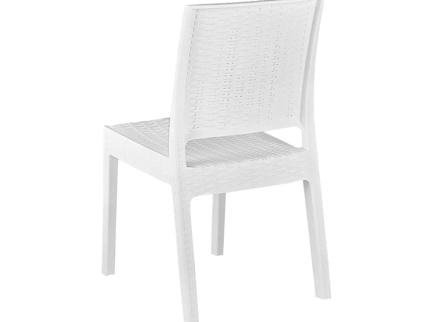 Set da pranzo da giardino 4 posti FOSSANO Bianco
