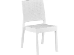 Set da pranzo da giardino 4 posti FOSSANO Bianco