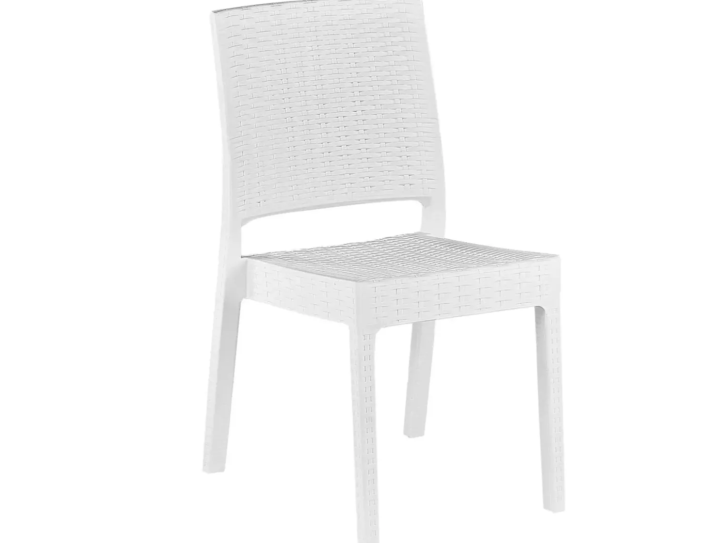 Set da pranzo da giardino 4 posti FOSSANO Bianco