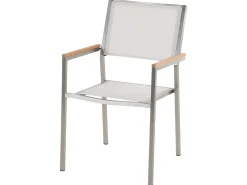 Set da pranzo da giardino 6 posti VALCANETTO/GROSSETO Metallo Bianco