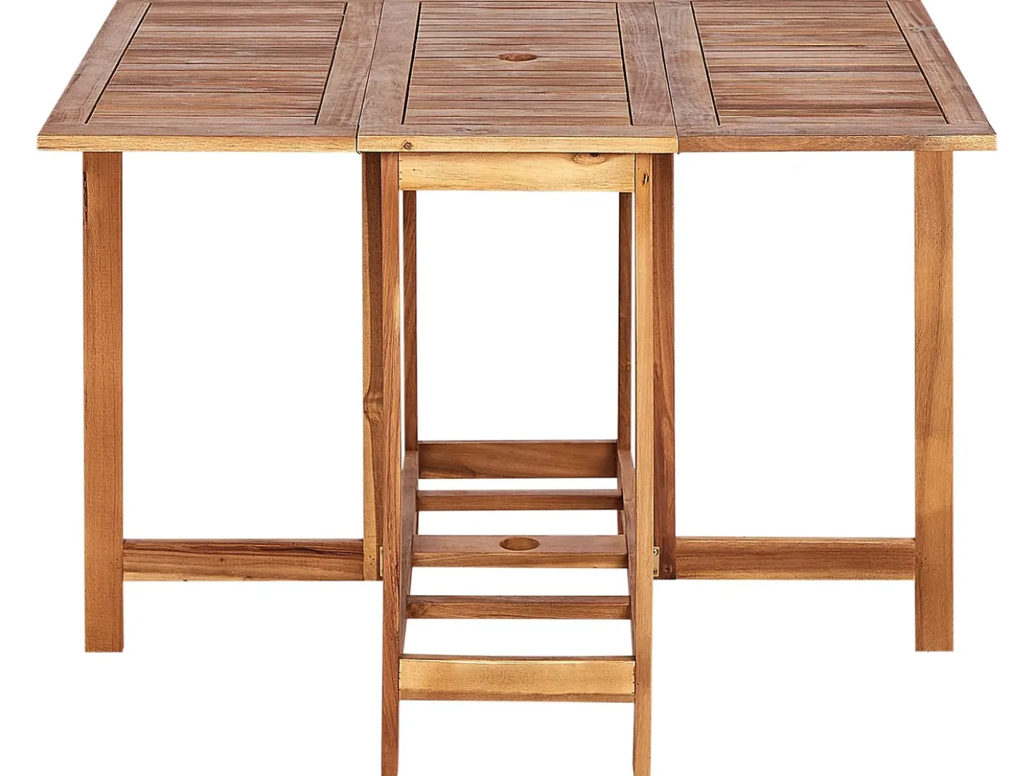 Set da pranzo da giardino 4 posti FRASSINE con Ombrellone (12 opzioni) Legno d'acacia Naturale
