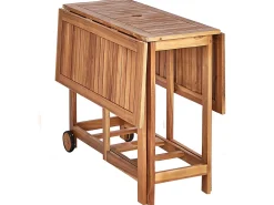 Set da pranzo da giardino 4 posti FRASSINE con Ombrellone (12 opzioni) Legno d'acacia Naturale