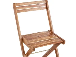Set da pranzo da giardino 4 posti FRASSINE con Ombrellone (12 opzioni) Legno d'acacia Naturale