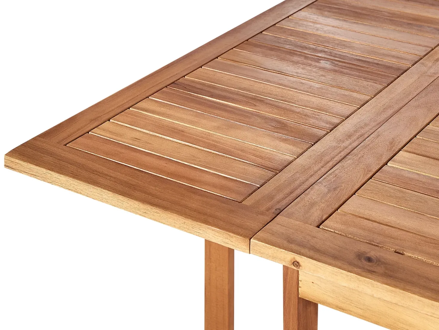 Set da pranzo da giardino 4 posti FRASSINE con Ombrellone (12 opzioni) Legno d'acacia Naturale