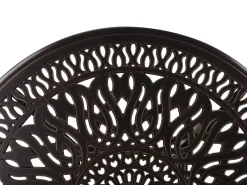 Set da pranzo da giardino 4 posti ANCONA con cuscini Metallo Marrone scuro