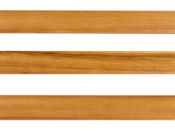 Set da pranzo da giardino con panche e sgabelli 6 posti BELLANO Legno d'acacia Marrone