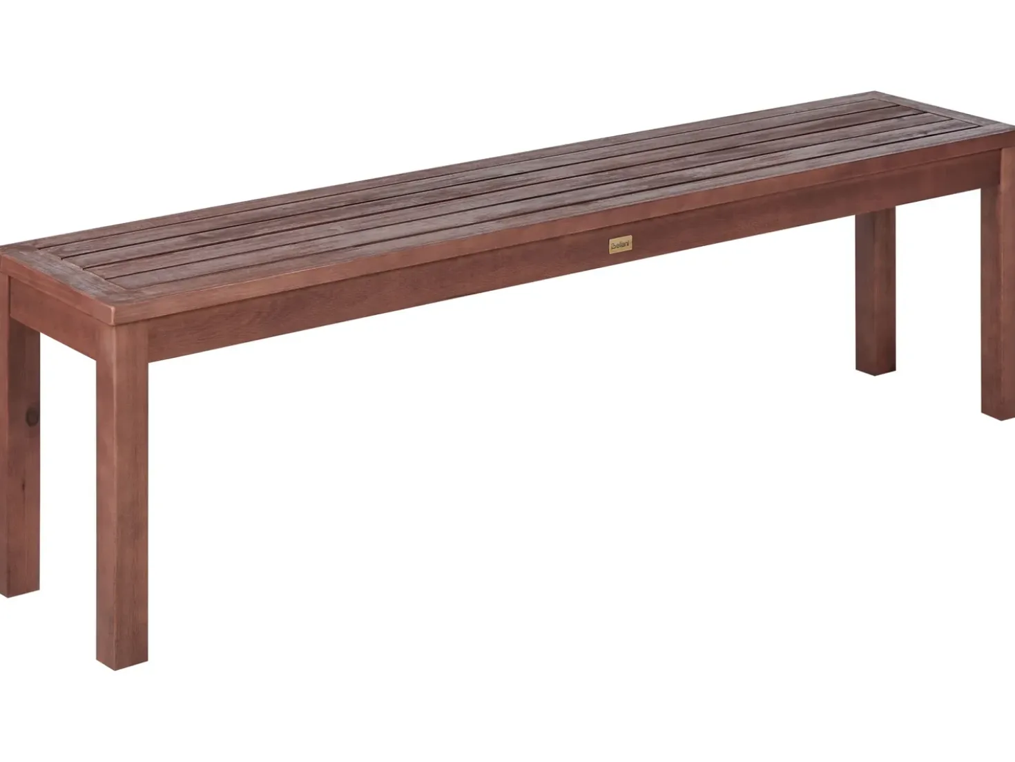 Set da pranzo da giardino con panche 6 posti TUSCANIA Legno d'eucalipto Marrone scuro