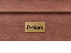 Set da pranzo da giardino con panche 6 posti TUSCANIA Legno d'eucalipto Marrone scuro