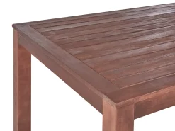Set da pranzo da giardino con panche 6 posti TUSCANIA Legno d'eucalipto Marrone scuro