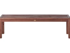 Set da pranzo da giardino con panche 6 posti TUSCANIA Legno d'eucalipto Marrone scuro