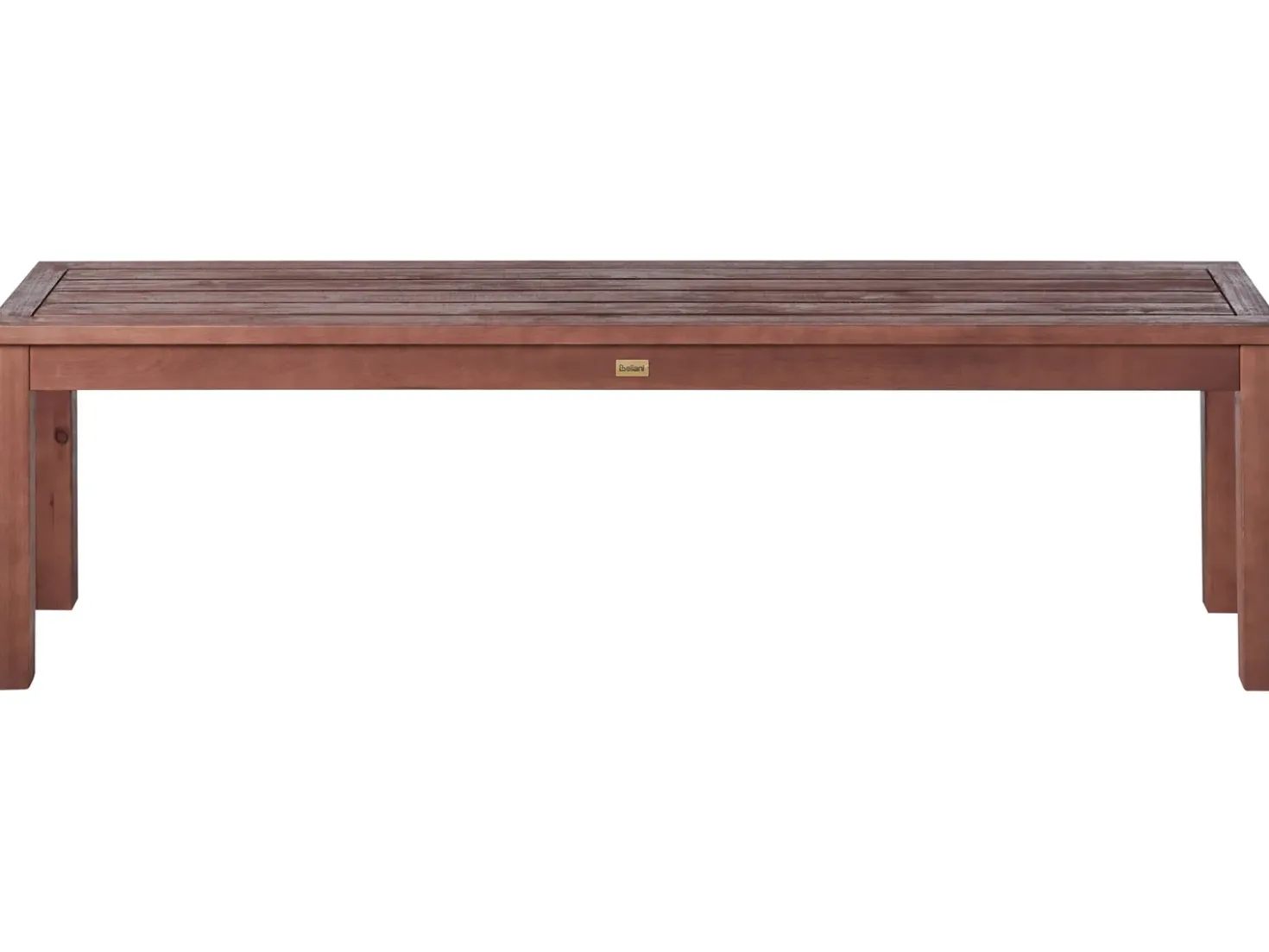 Set da pranzo da giardino con panche 6 posti TUSCANIA Legno d'eucalipto Marrone scuro