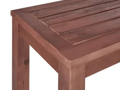 Set da pranzo da giardino con panche 6 posti TUSCANIA Legno d'eucalipto Marrone scuro