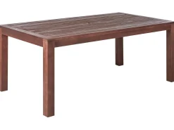 Set da pranzo da giardino con panche 6 posti TUSCANIA Legno d'eucalipto Marrone scuro